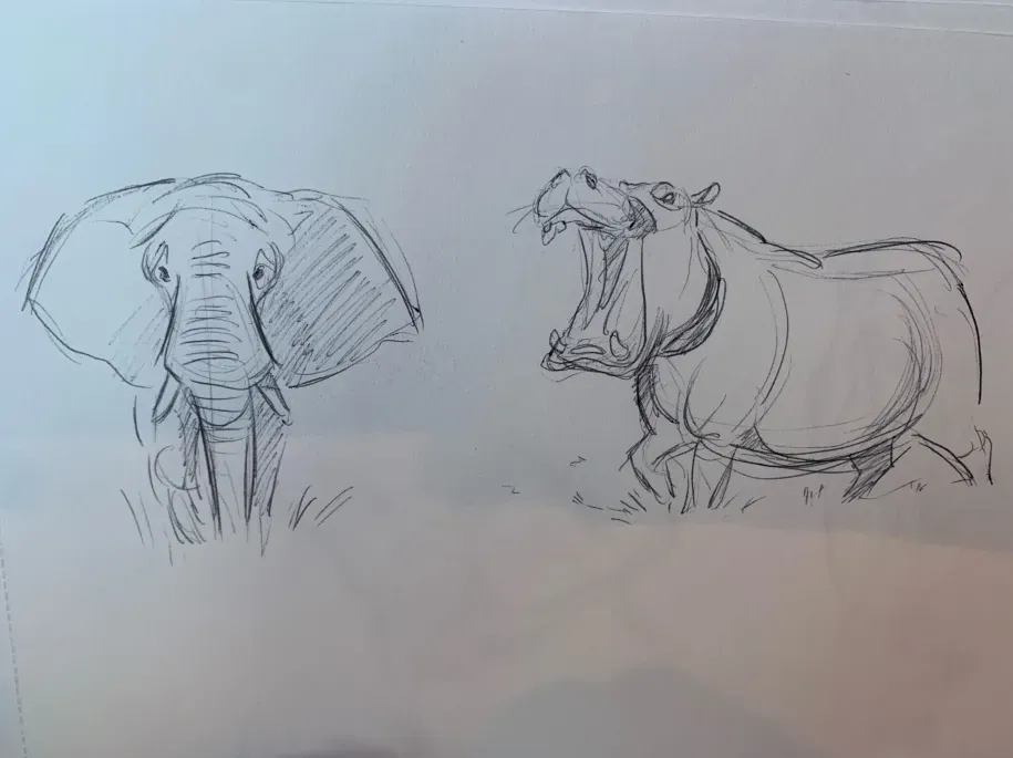 Sketchbook page by Therese Kerner