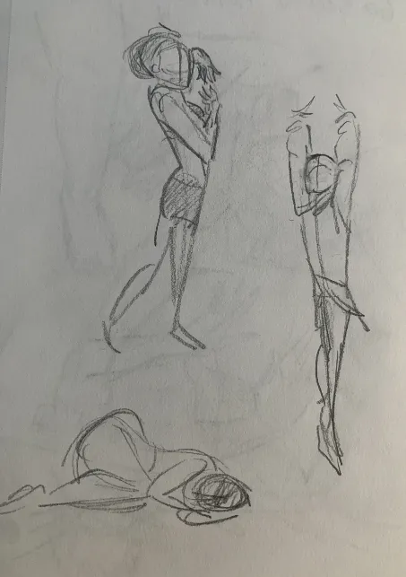 Sketchbook page by Therese Kerner