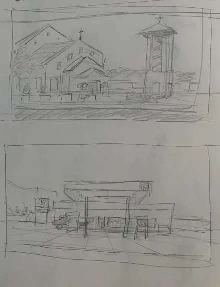 Sketchbook page by Therese Kerner