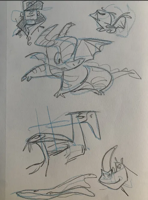 Sketchbook page by Therese Kerner
