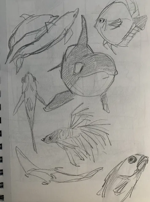 Sketchbook page by Therese Kerner