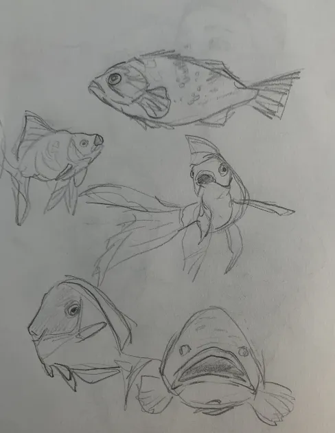 Sketchbook page by Therese Kerner